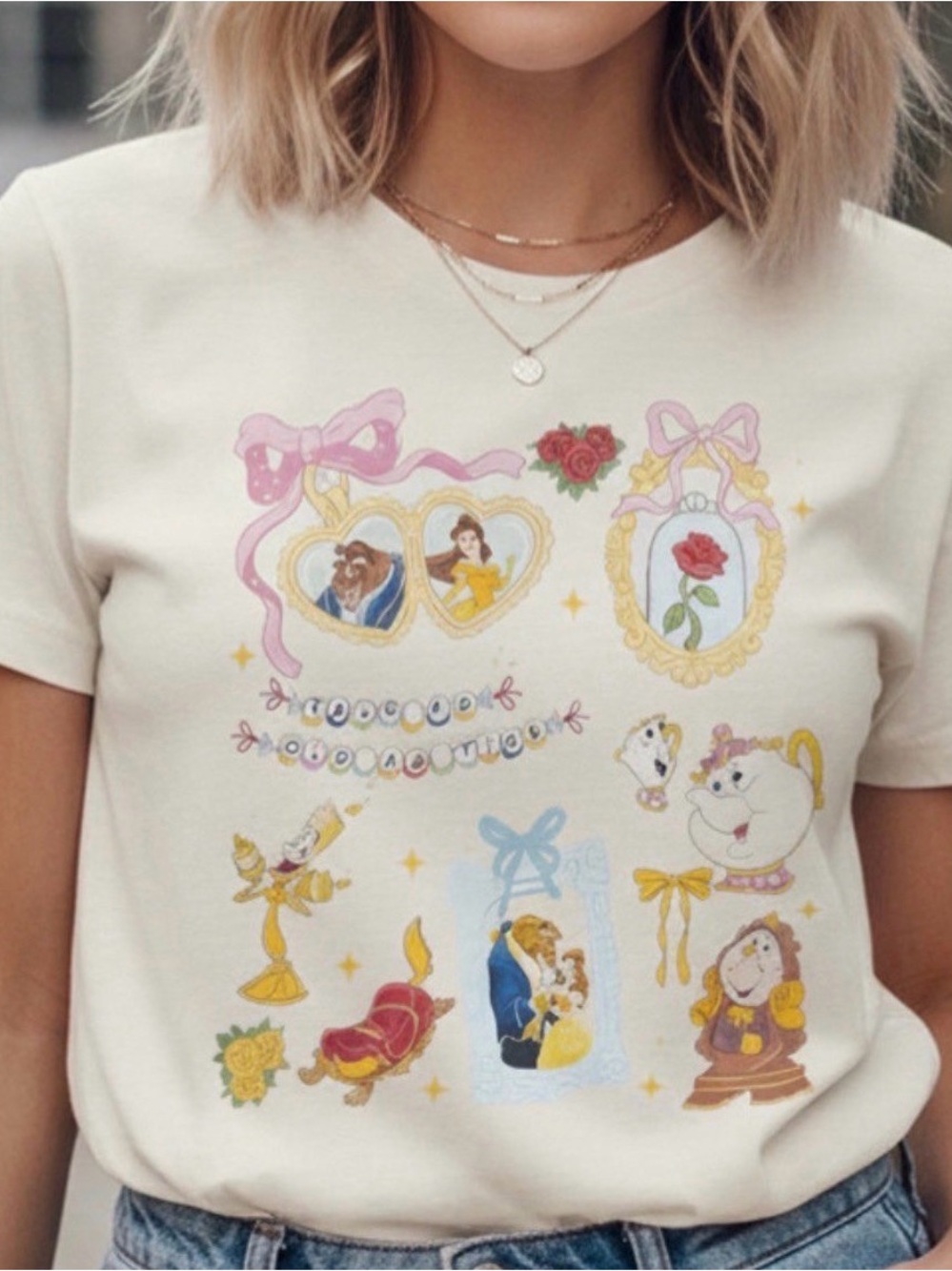 Walt Disney World Beauty and the Beast Princess Belle T-shirt Medium NEW